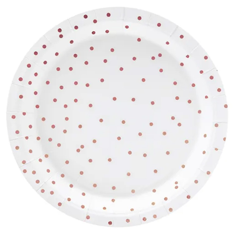Polka Pappersassiette Vit 6-pack