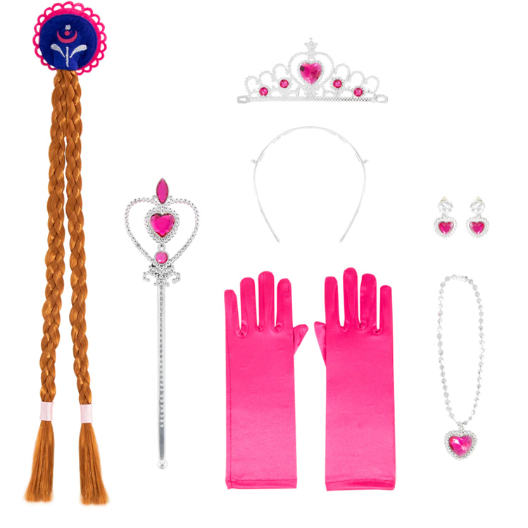 Prinsessutklädnad Set Silver & Rosa