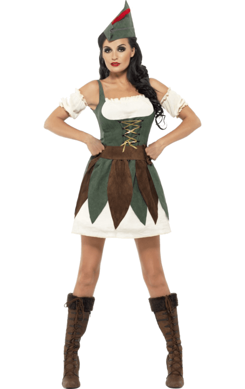 Sexig Robin Hood Maskeraddräkt Dam M