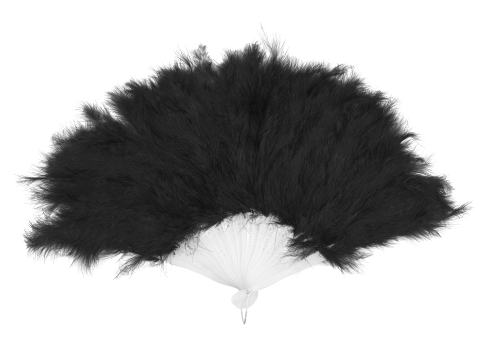 Solfjäder Flapper Svart