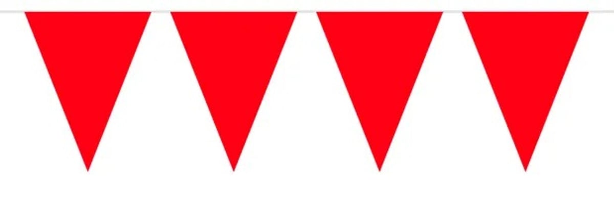 Vimpelgirlang röd 10 m