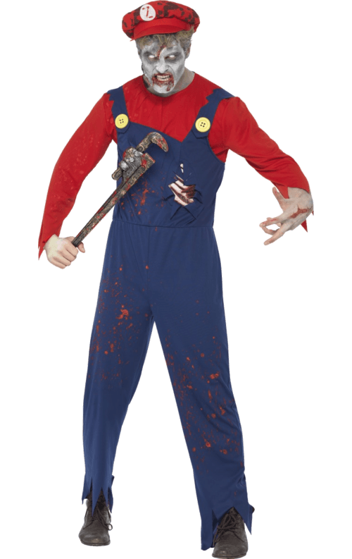 Zombie Rörmokare Maskeraddräkt L