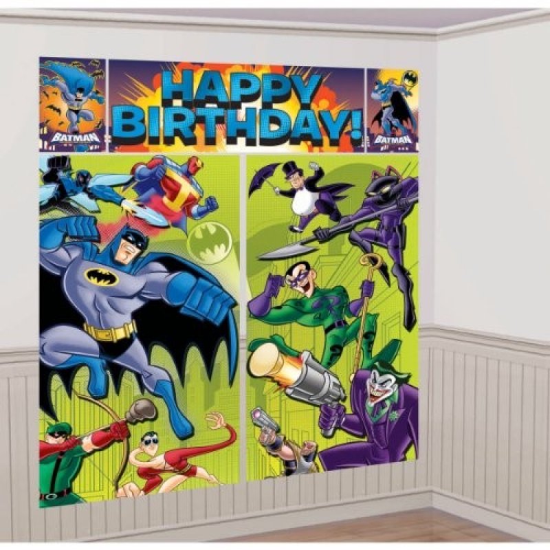 Väggdekoration tuffa Batman 5 delar