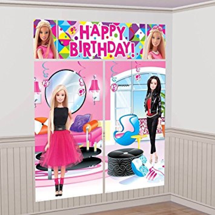 Väggdekoration Barbie 5 delar