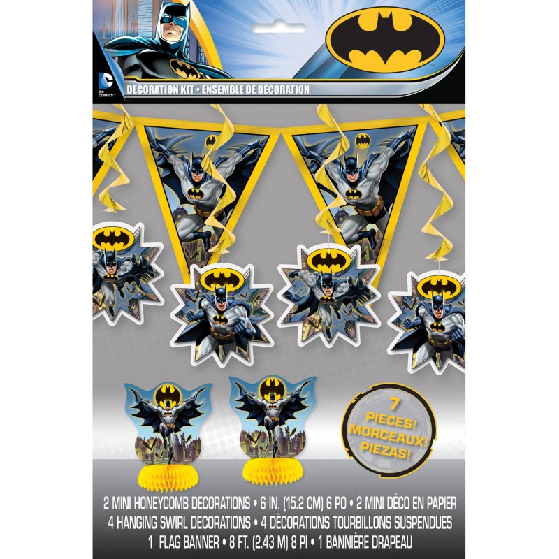 Dekorationsset Batman 7 delar
