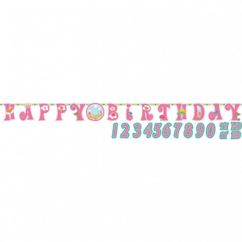 Banderoll formklippt prinsessor 320 cm