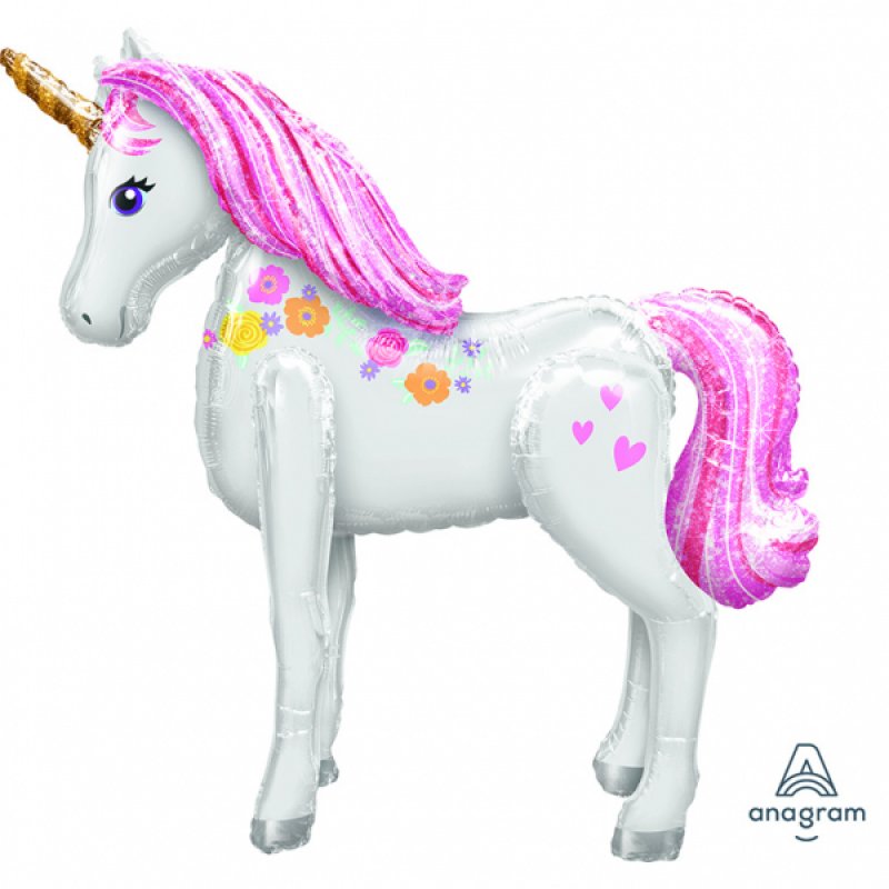 Heliumballong airwalker Unicorn