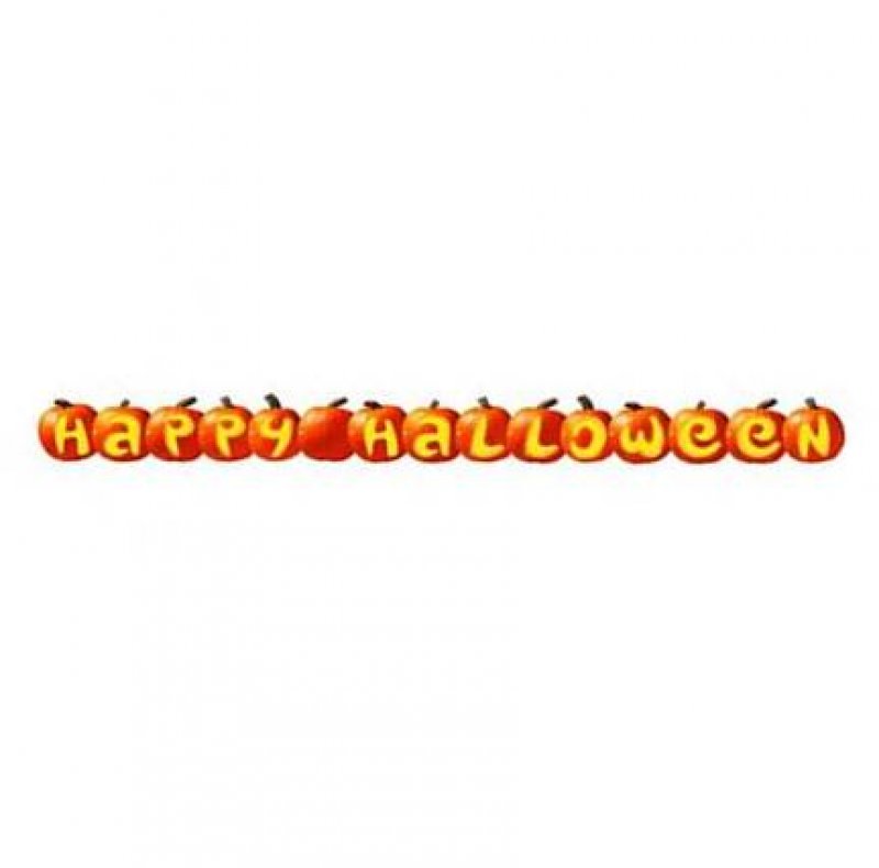 Banderoll Happy Halloween pumpa 230 cm