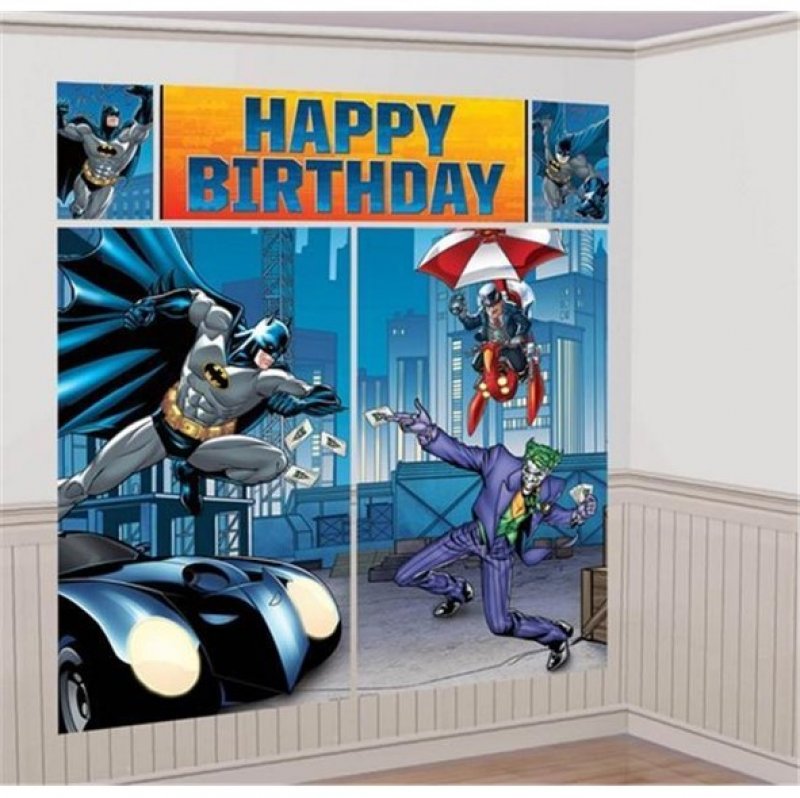 Väggdekoration coola Batman 5 delar