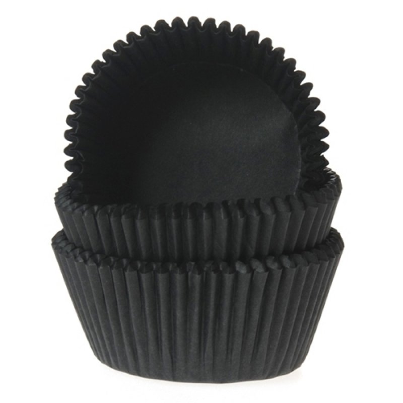 Muffinsformar svarta 50-pack
