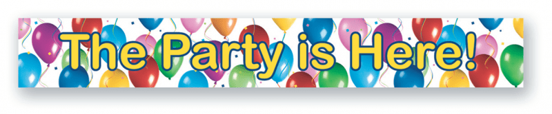 Banderoll ballonger Happy Birthday 3 pack 90 cm