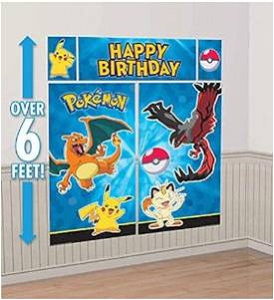Pokemon väggdekoration 5 delar