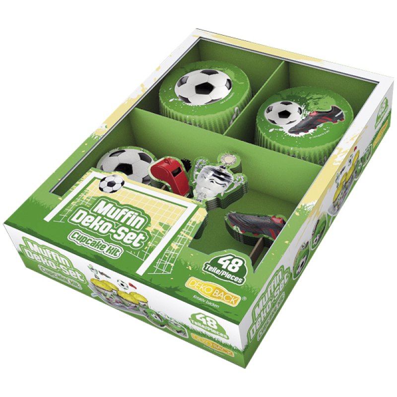 Muffinskit fotboll 48 delar