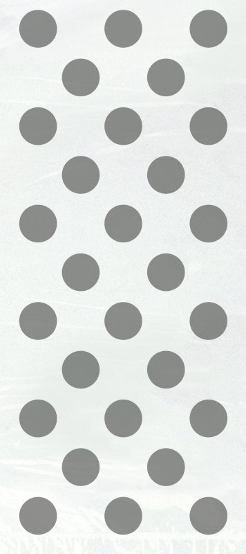 Cellofanpåse prickiga silver 20-pack