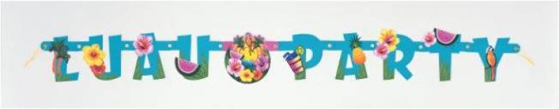 Banderoll  blommor / Hawaii formklippt luau party
