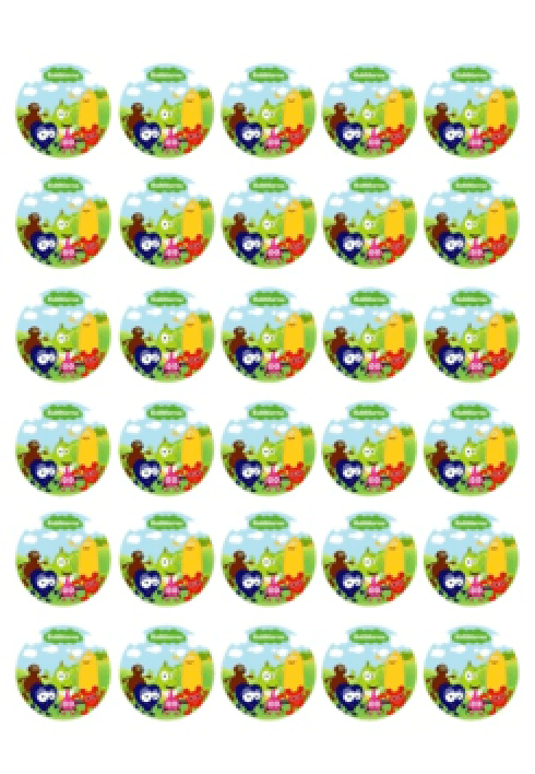Muffinsbilder Babblarna i naturen 30-pack