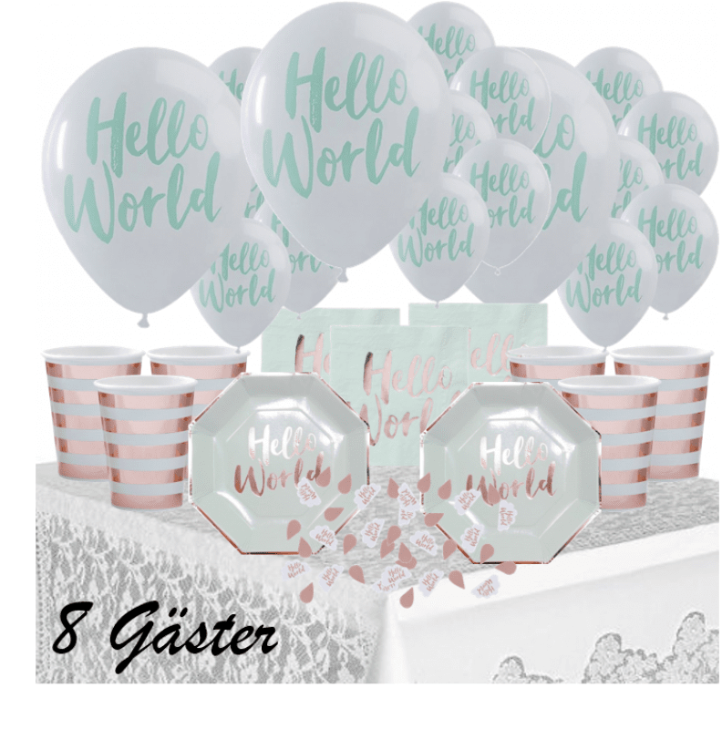 Baby Shower-paket för 8 gäster