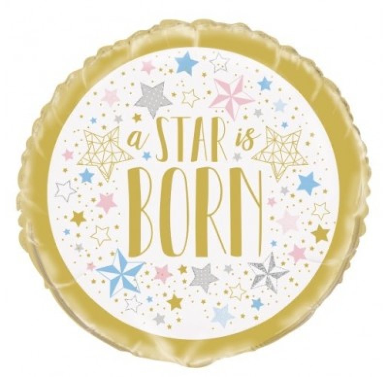Baby Shower stjärna heliumballong