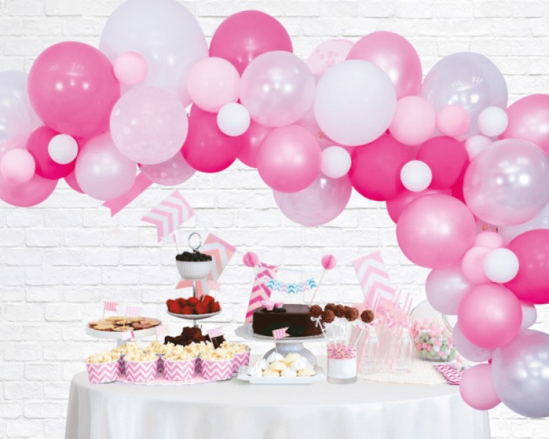 Ballongbåge Rosa 4 meter