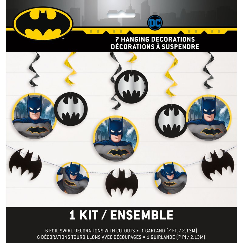 Dekorationskit Batman 7 delar