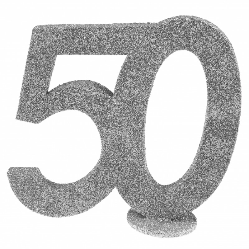 Bordsdekoration silver 50 år