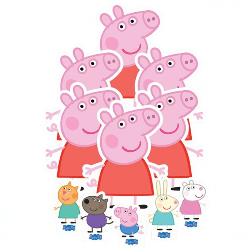 Bordsdekoration Greta Gris / Peppa Pig 11 delar