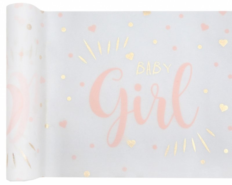 Duk / löpare Baby Shower - Baby Girl 28 x 300 cm