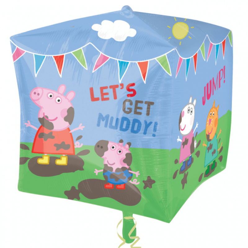 Heliumballong kub Greta Gris / Peppa Pig