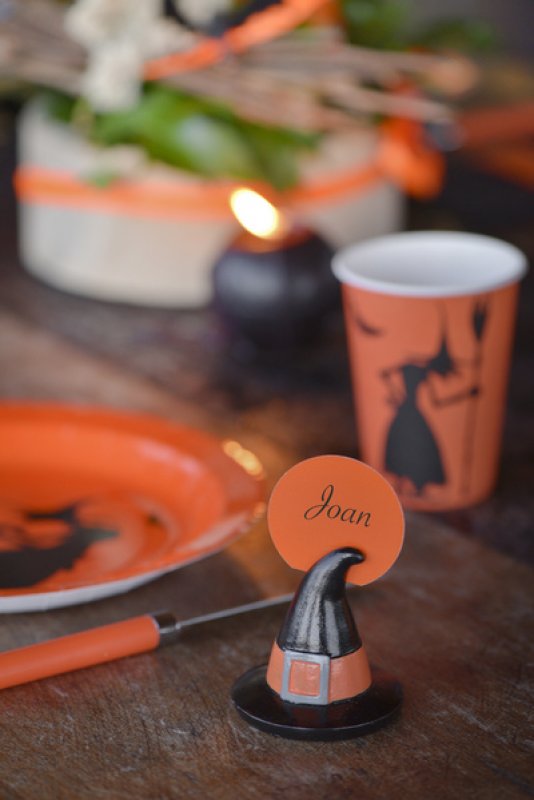 Bordsplacering Häxhatt Halloween