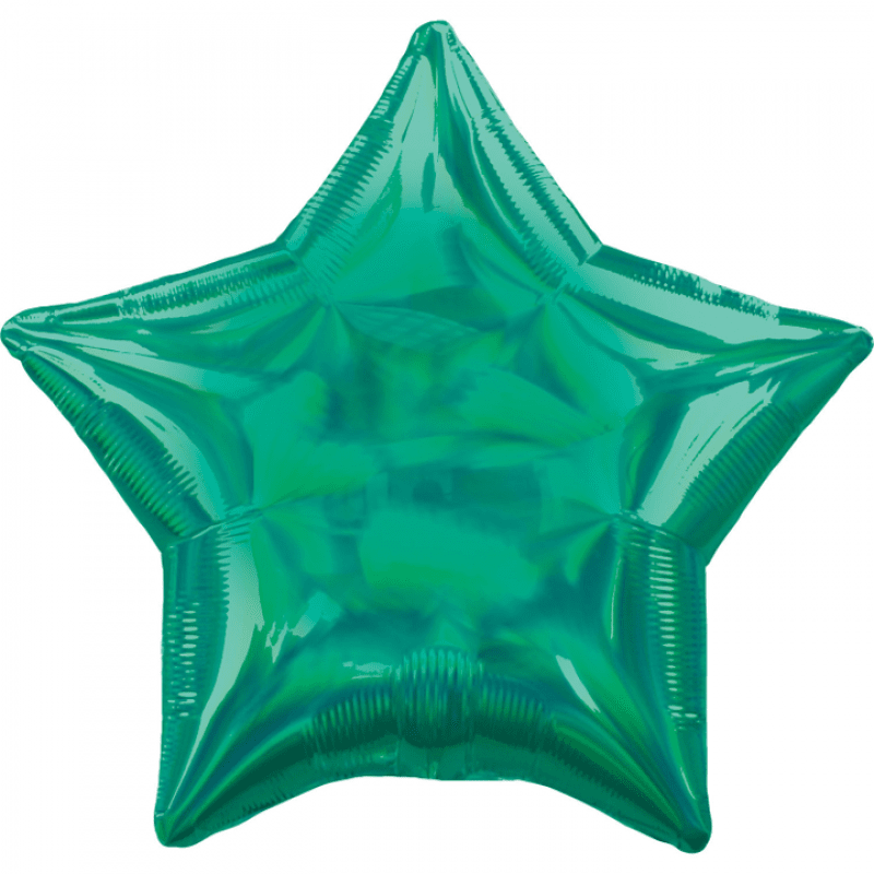 Holografisk heliumballong stjärna - grön