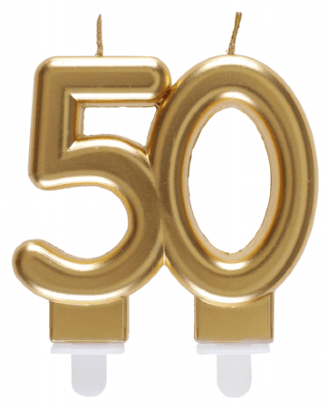 Tårtljus 50-år guld