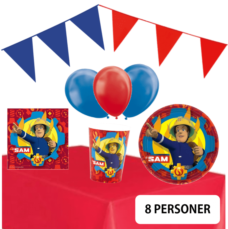 Kalaspaket Brandman Sam 8 personer