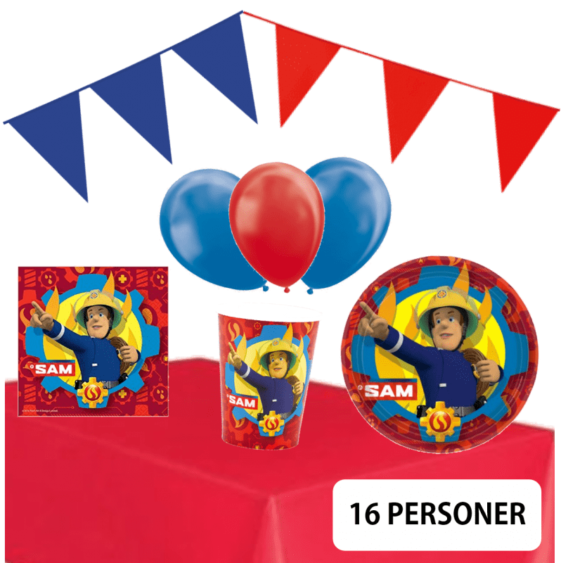 Kalaspaket Brandman Sam 16 personer