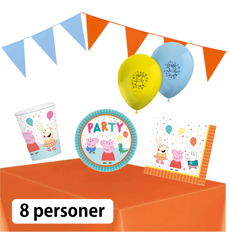 Kalaspaket Greta Gris Orange 8 personer