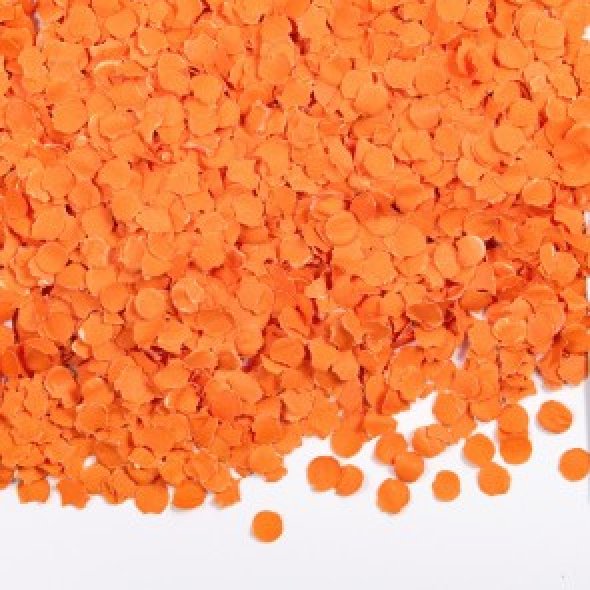 Papperskonfetti orange 100 gram