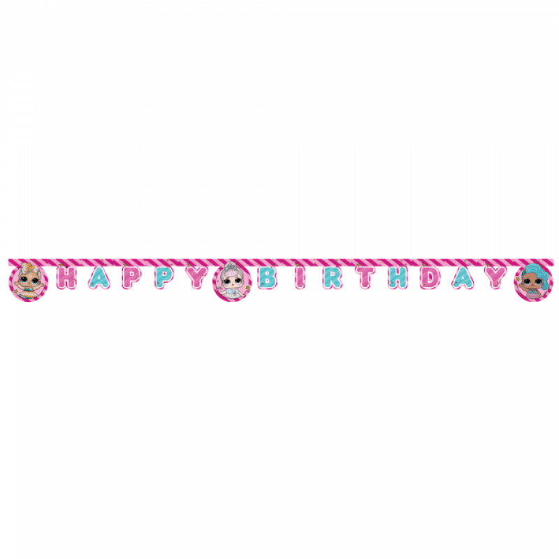 Banderoll LOL Surprise Happy Birthday
