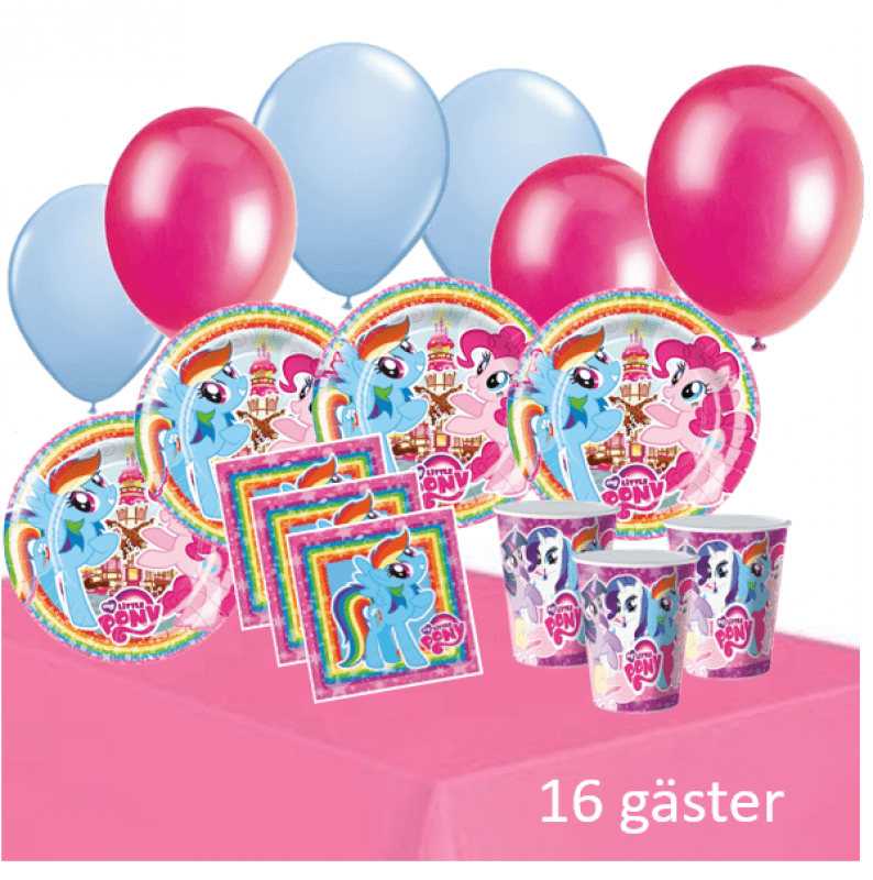 My Little Pony kalaspaket för 16 gäster