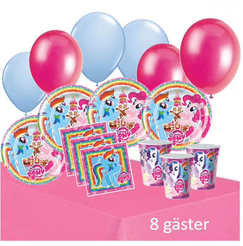My Little Pony kalaspaket för 8 gäster
