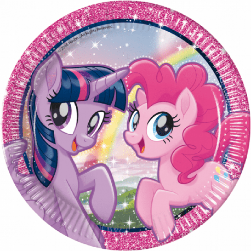 Tallrikar My Little Pony - magiska ponnys, 8-pack