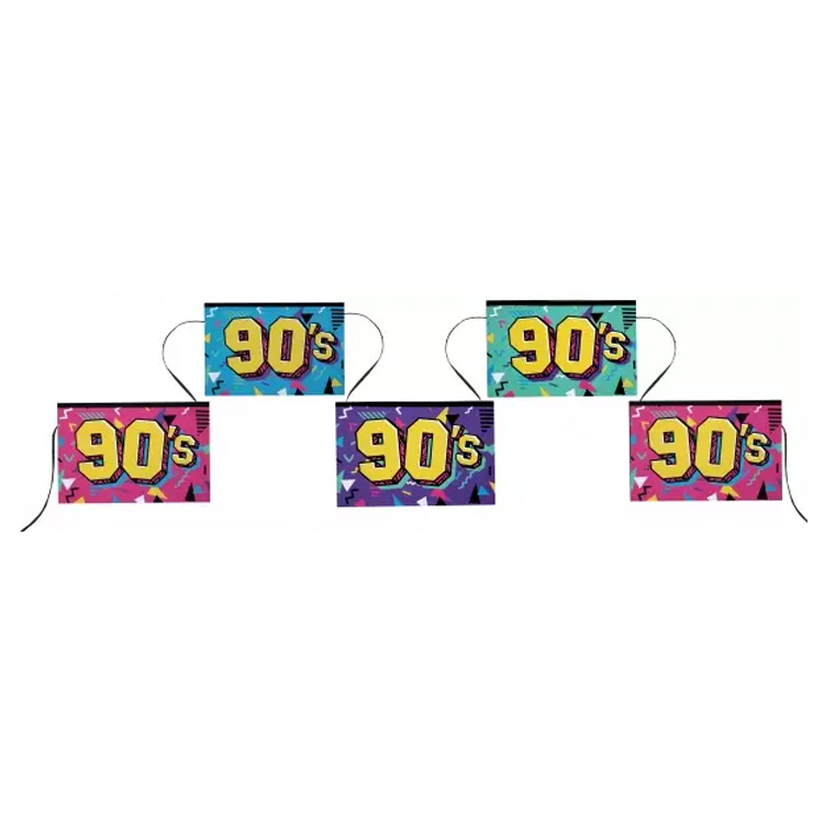 90's Party Flaggbanderoll