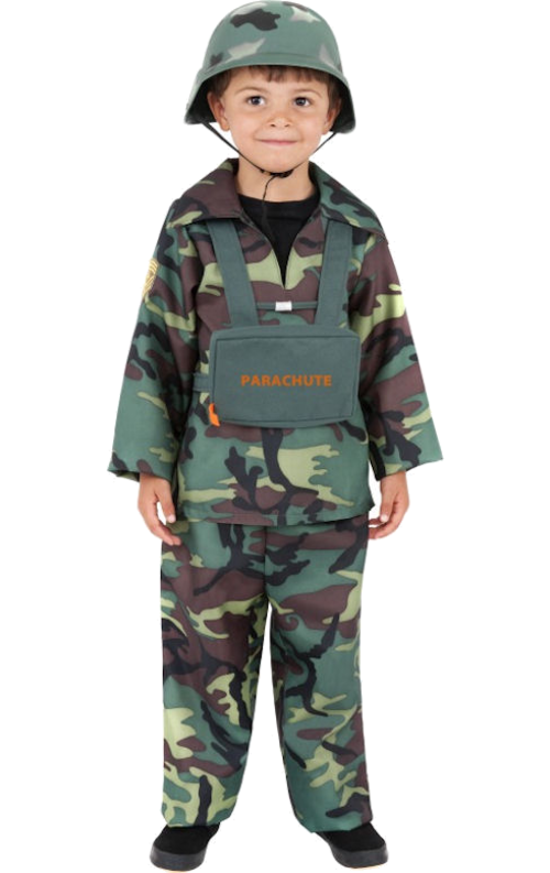 Armépojke-dräkt barn L