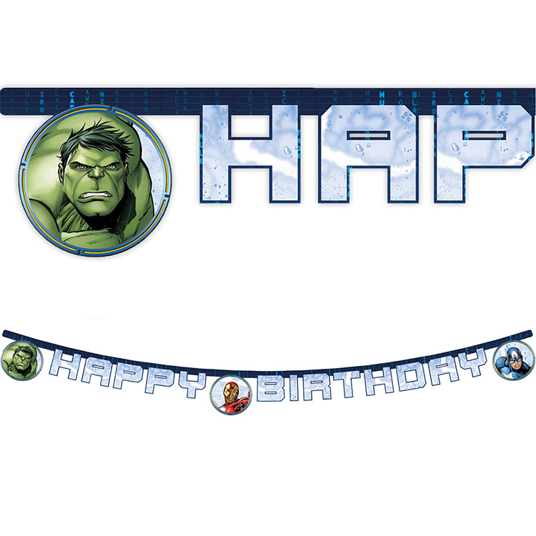 Avengers Formklippt Banderoll
