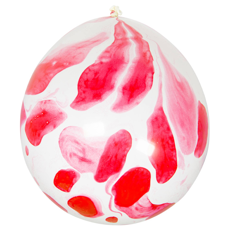 Ballonger Med Blodrött Motiv 6-pack