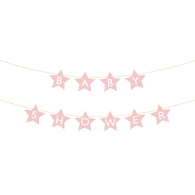 Banderoll Baby Shower Rosa 2,9m