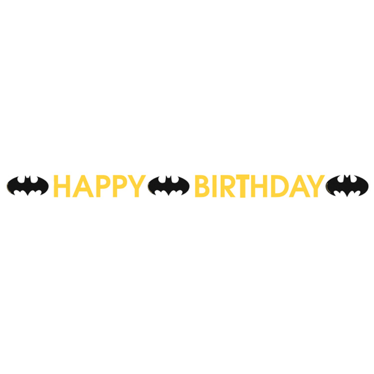 Batman Banderoll "Happy Birthday" 180cm