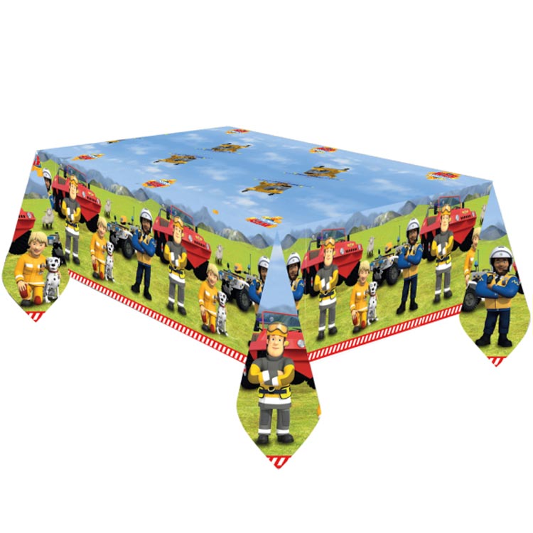 Brandman Sam Bordsduk Papper 120x180cm