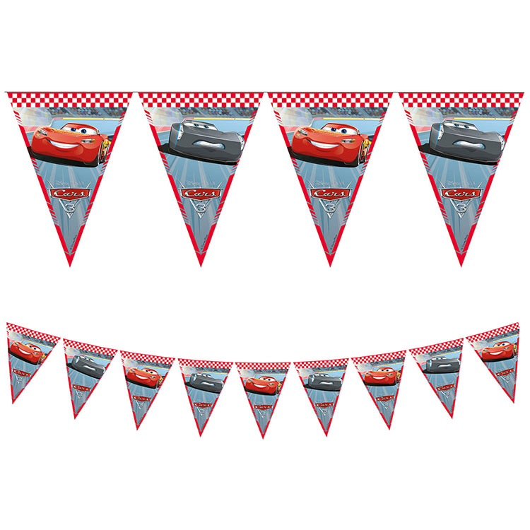 Cars / Bilar Flaggbanderoll Papper