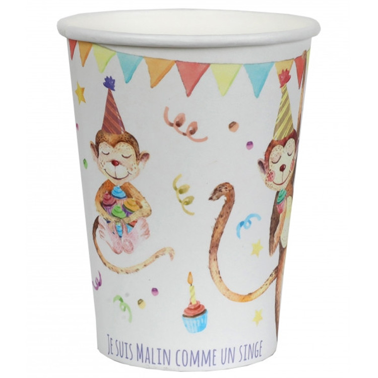 Djungelkalas Pappersmugg 10-pack
