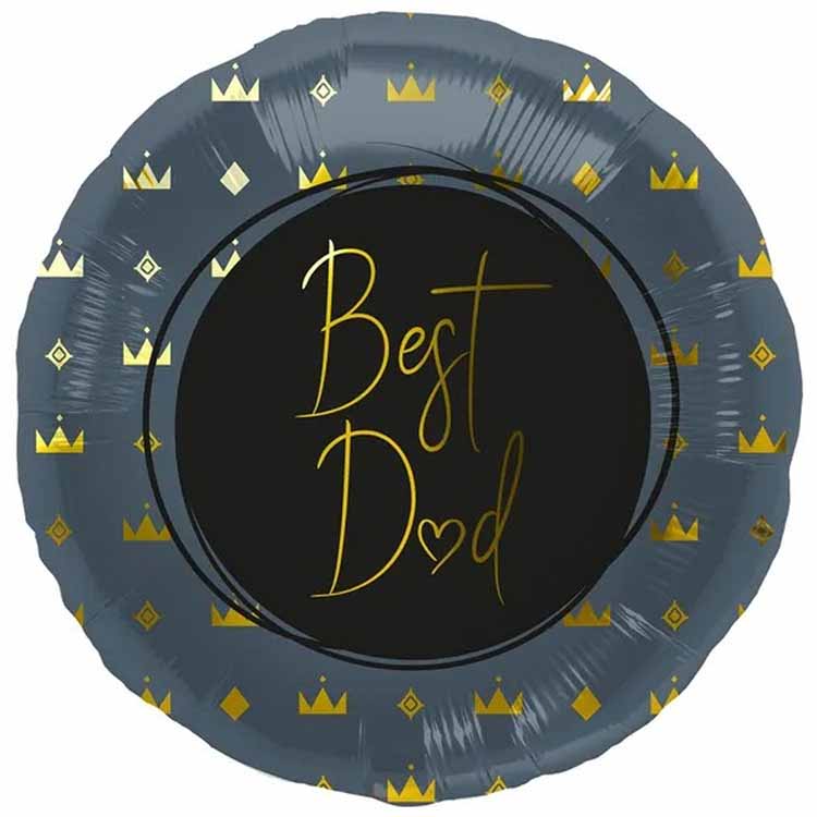 Folieballong Best Dad blå 45 cm