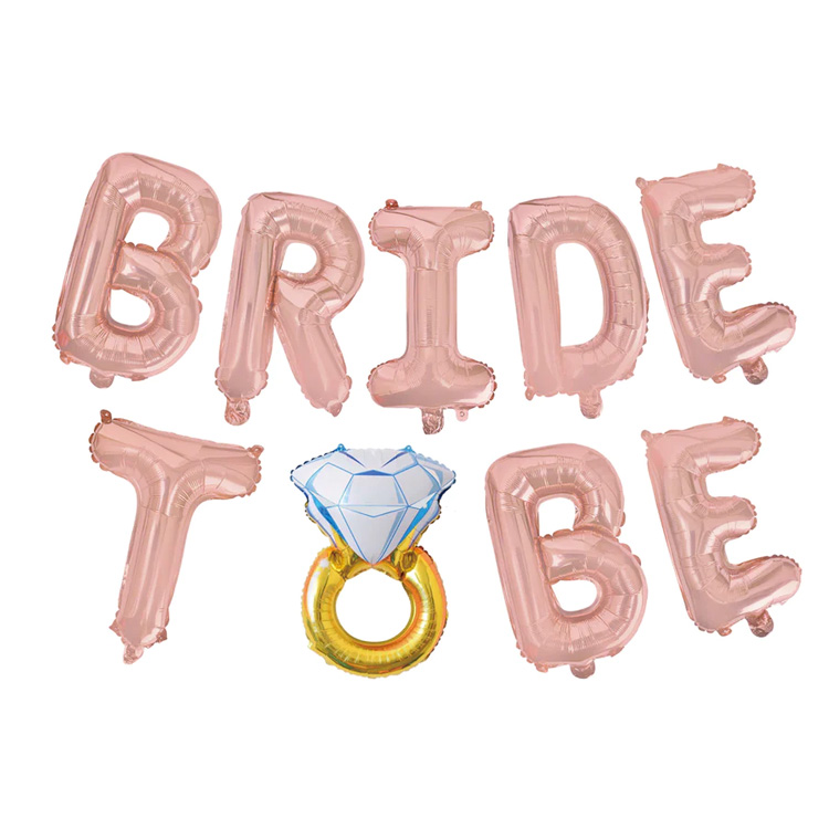 Folieballong "BRDE TO BE" Med Ring